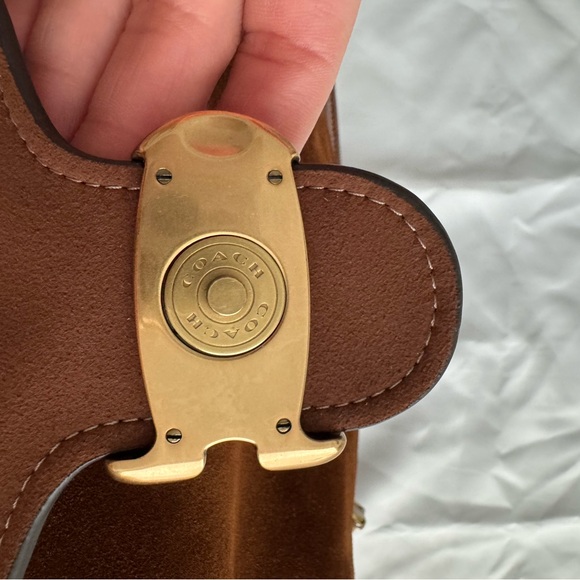 Coach Tabby Suede Chain Shoulder Bag - Picture 4 of 10